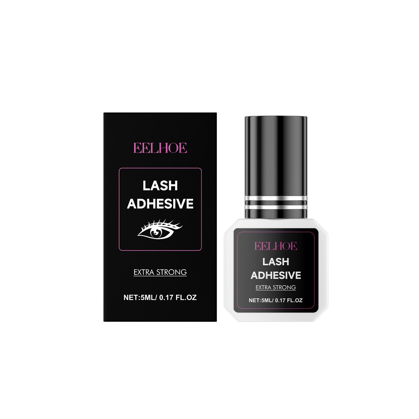 EELHOE False Eyelash Adhesive, Clear, 5 ml