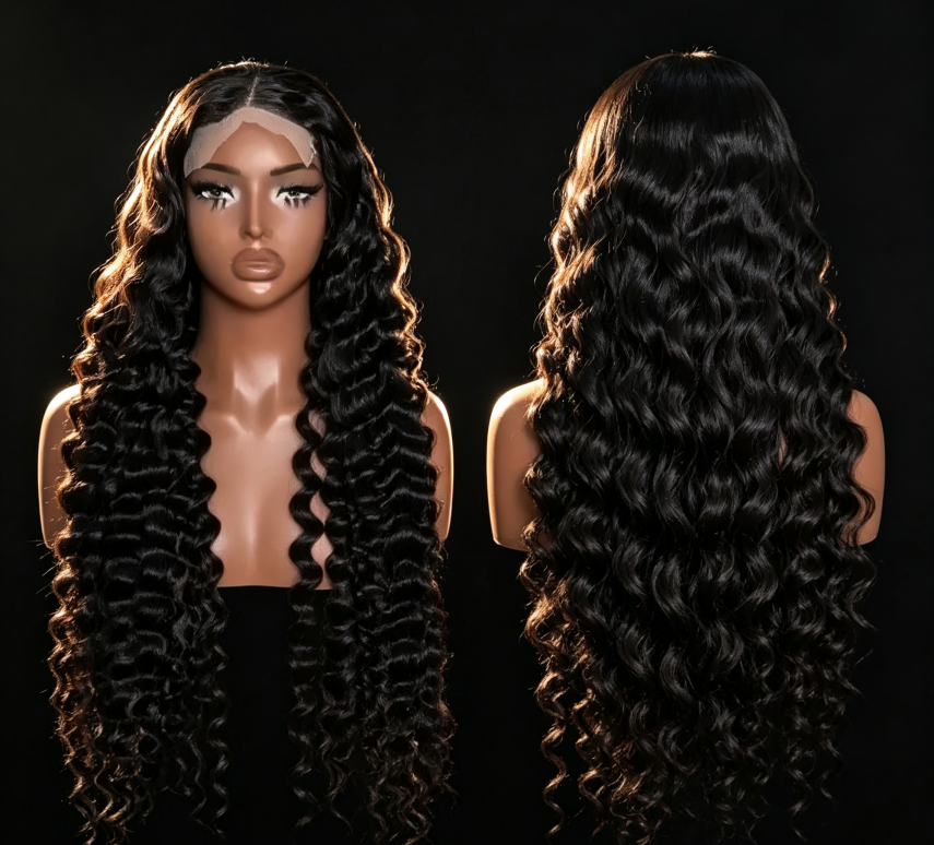 Real Hair Wig Full Head Set BOB Short Hair Long Straight Hair Wavy Curly Hair Factory Can…