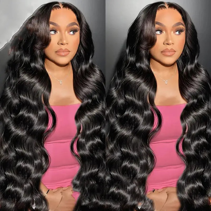 Long Wavy Curls Parted In The Middle For Women