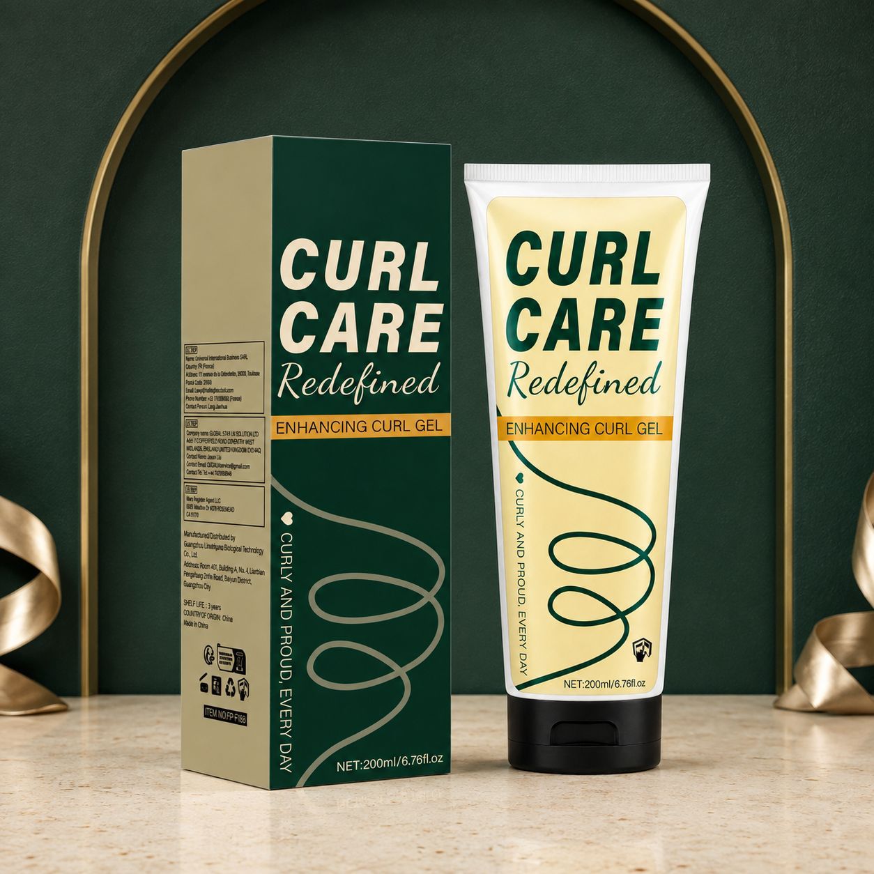 Natural Curl Setting Neutral Packaging