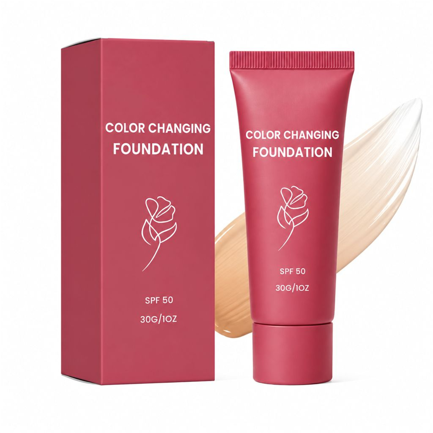 Temperature-sensitive Toning Liquid Foundation