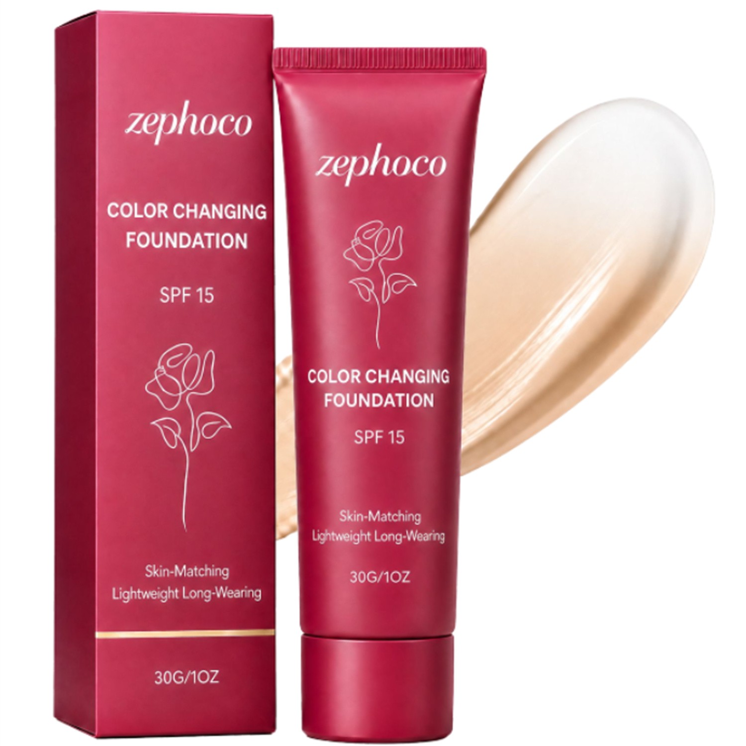 Temperature-changing Sunscreen Liquid Foundation