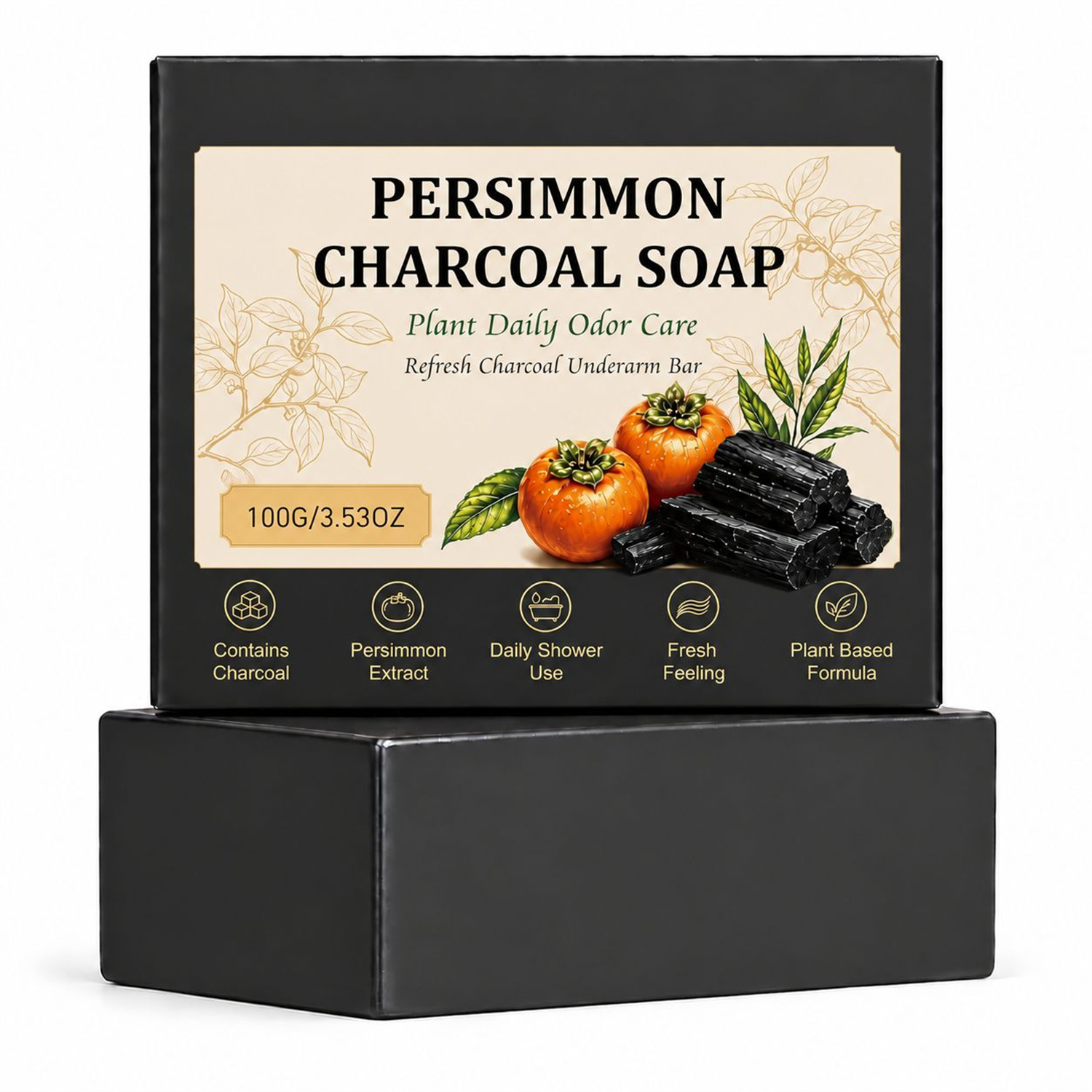 Persimmon Charcoal Soap