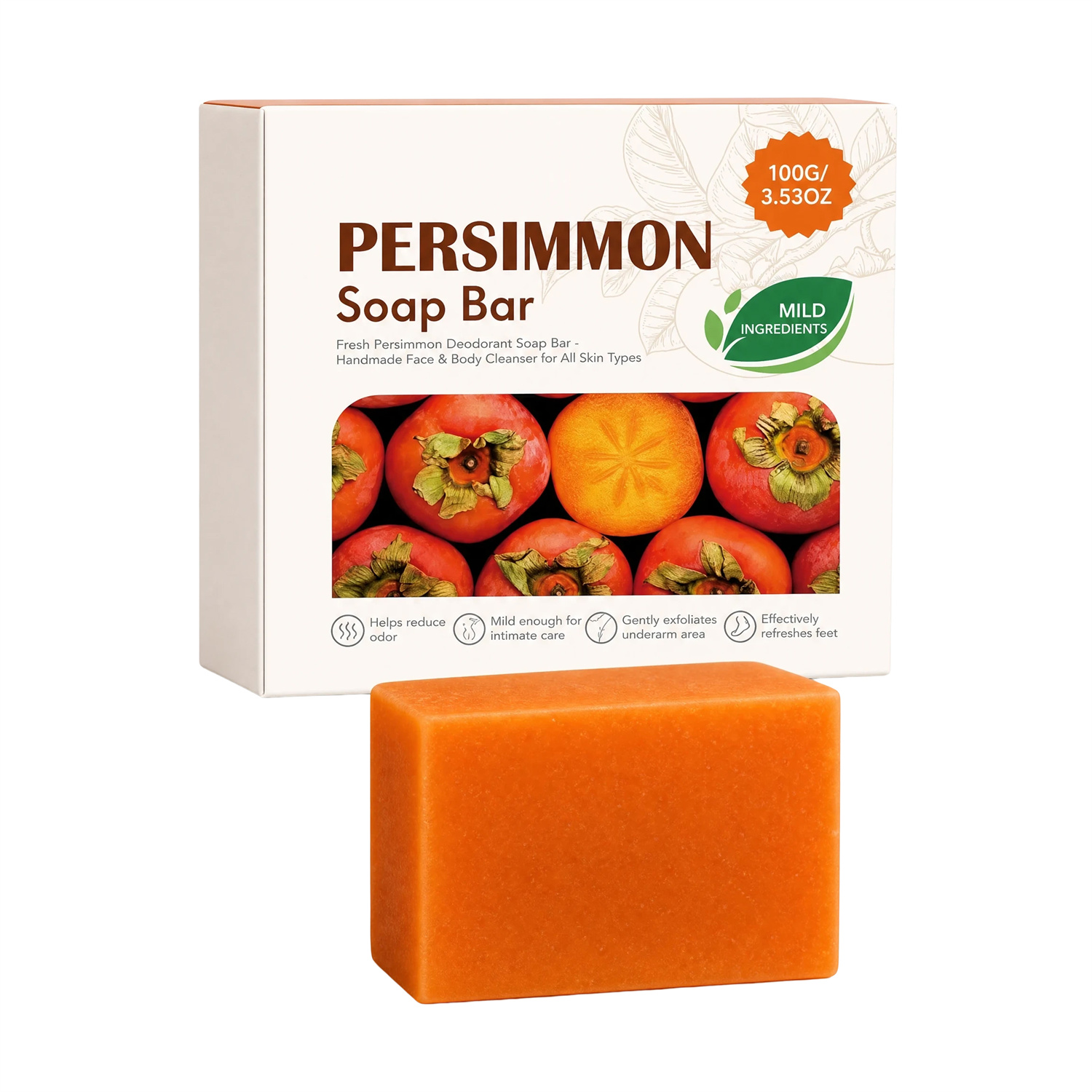 Persimmon Soap For Cleaning Skin
