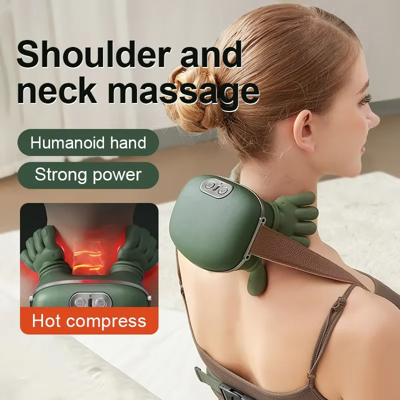 Bionic Finger Neck & Shoulder Massager, Wireless Cervical Trapezius Kneading Massage…