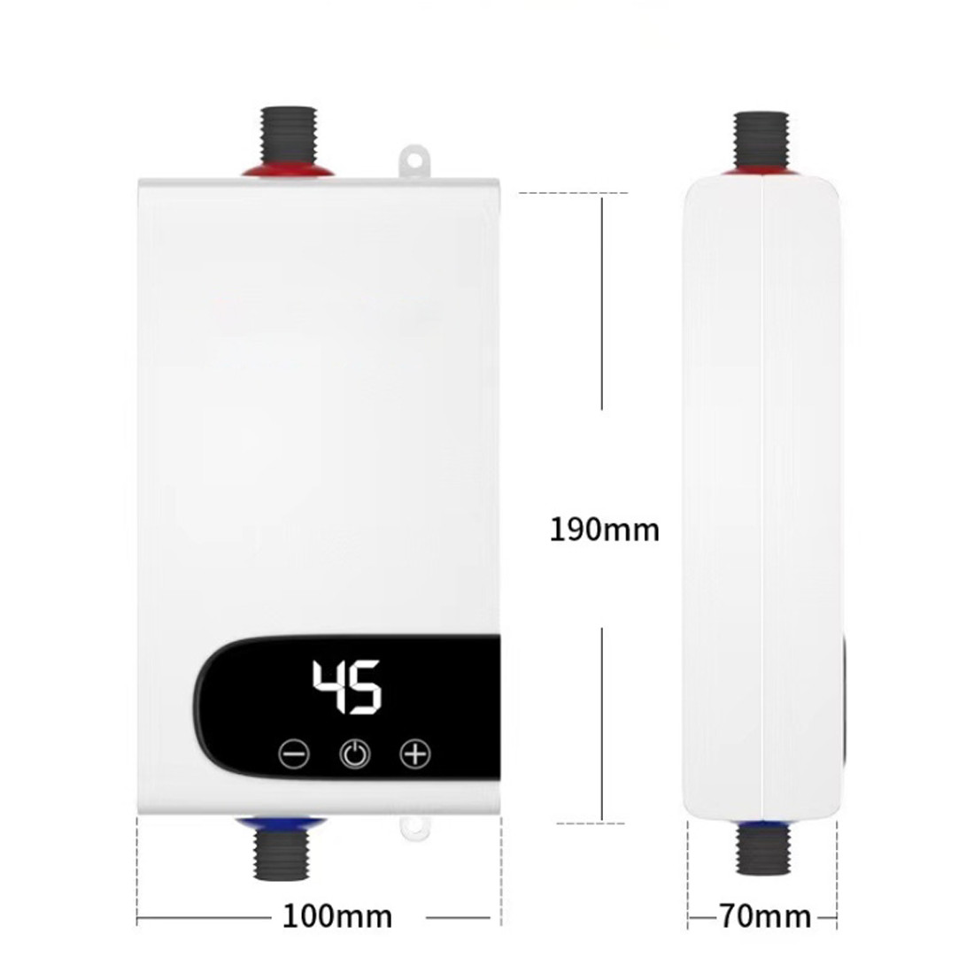 Electric Tankless Instant Hot Water Heater Under Sink Tap Kitchen Bathroom 5500W