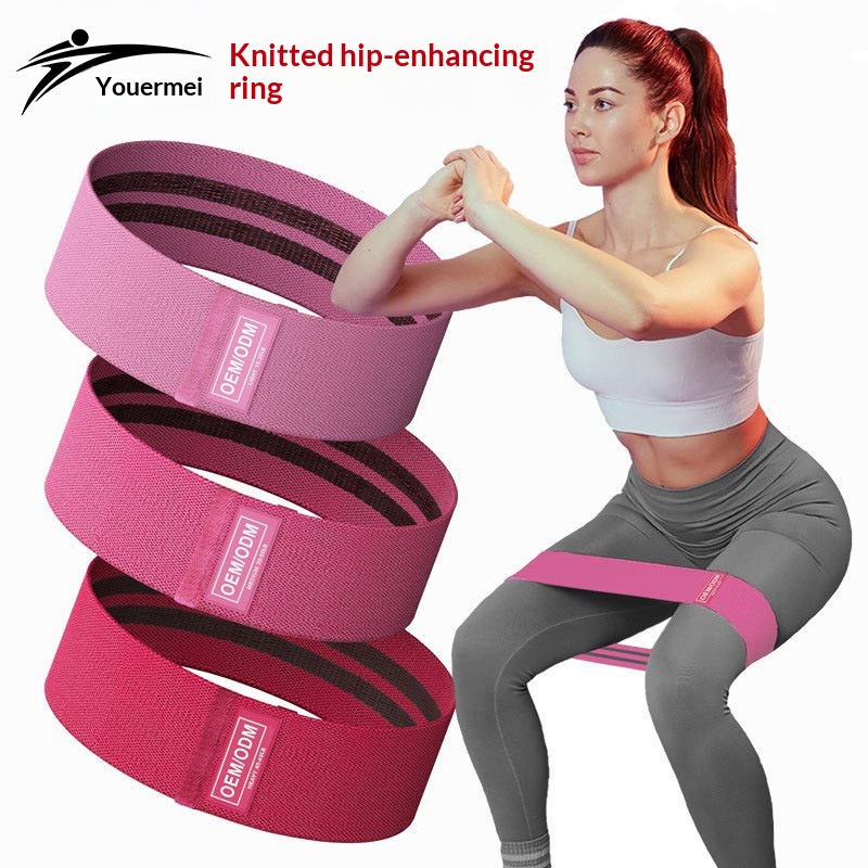 Knitted Hip Circle Fitness Yoga Butt Lift Circle Strength Training Squat Stretching Hip…