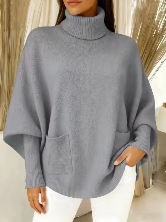 Solid Color Long Sleeve Turtle Neck In Autumn And Winter