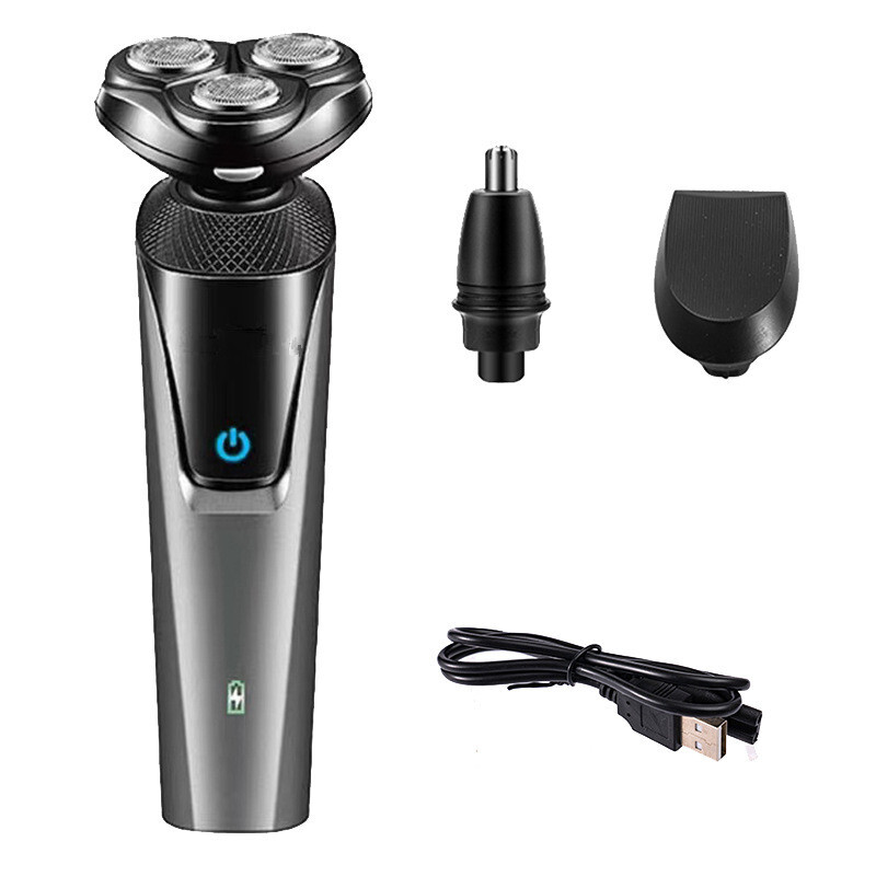 Razor Beard Trimmer Men's Clipper Electric Shaver Cordless USB Charge 3-in-1 3Head
