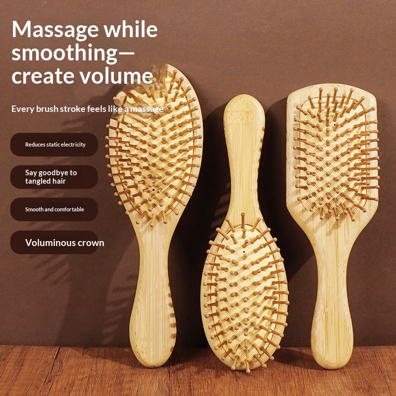 Manufacturer Bamboo Air Cushion Comb Scalp Massage Health Care Air Bag Comb Home Daily…