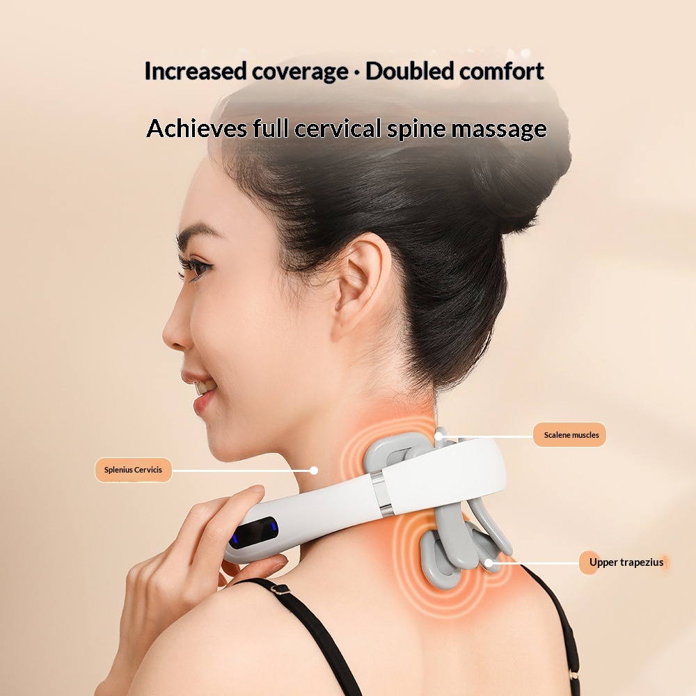 Meilan Cervical Massager Low Frequency Pulse Intelligent Neck Protector Neck Massager…