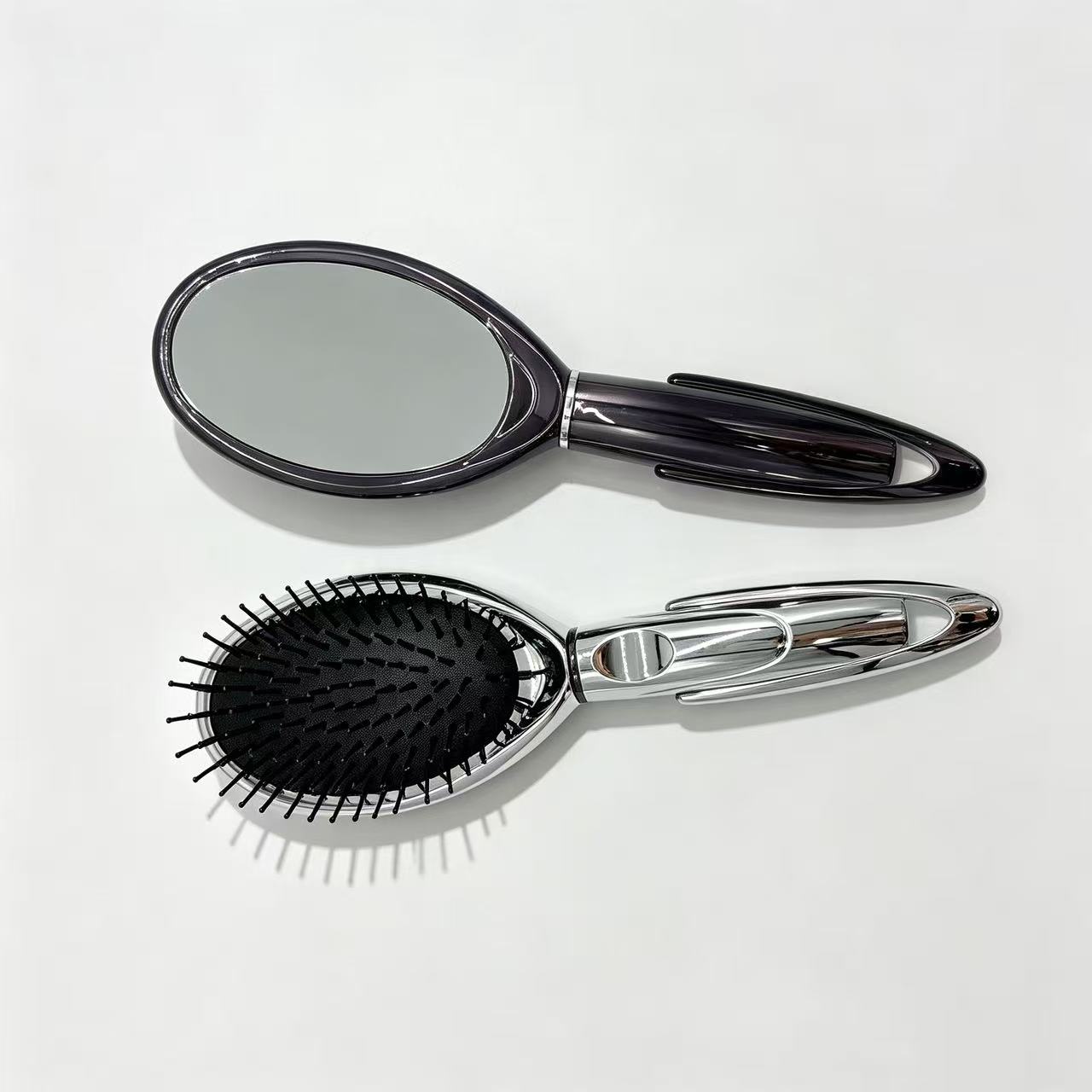 D9-17 Galaxy Oval Massage Comb With Mirror
