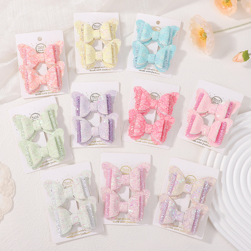 Kids Bow Hair Clip Set