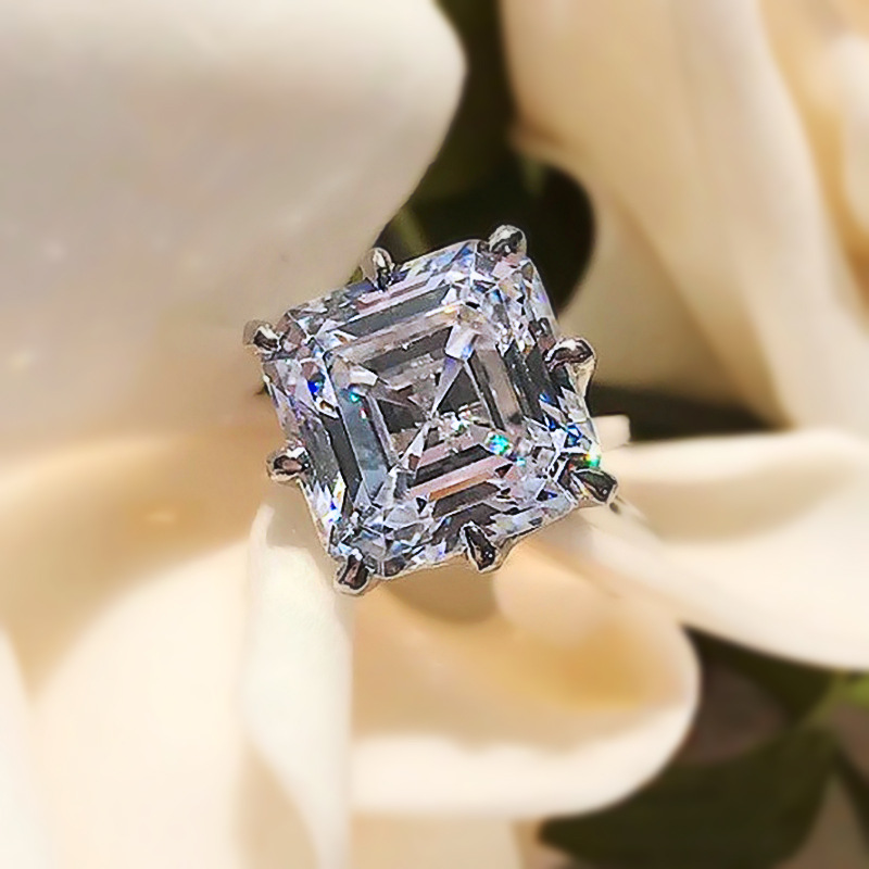 Square Zircon Ring For Women