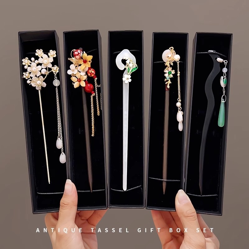 Chinese Style Updo Hair Clasp High Sense Ebony Hairpin