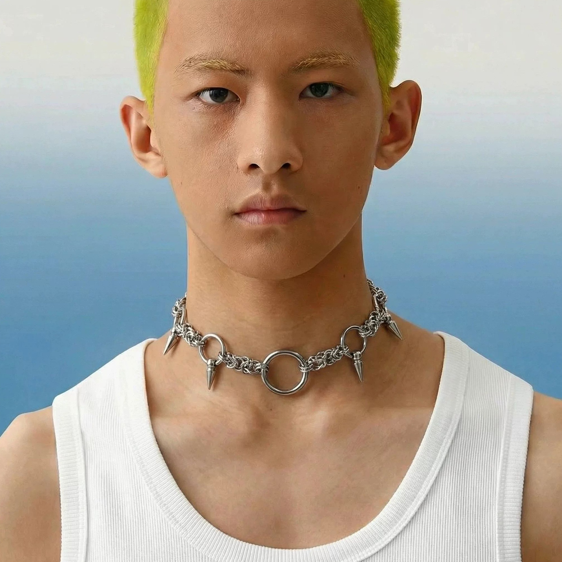 Chic Heavy-duty Titanium Steel Necklace For Men