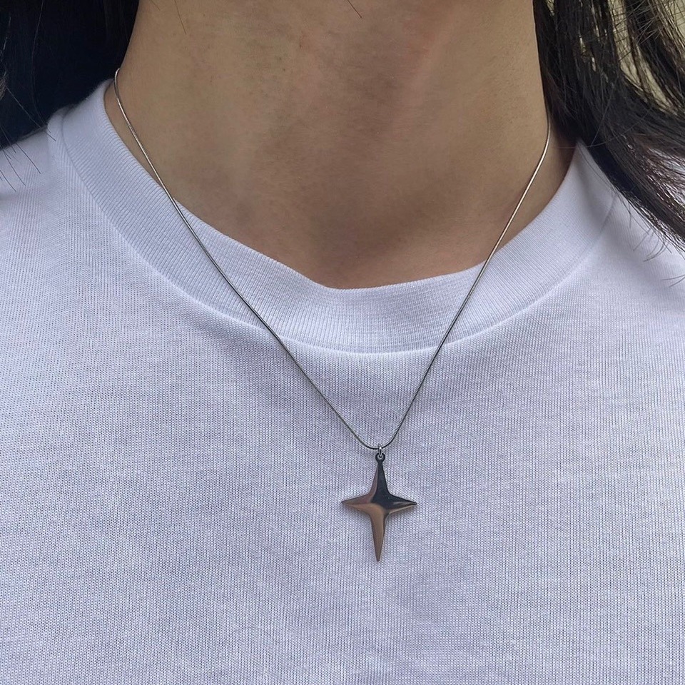 Cross Titanium Steel Necklace For Men And Women