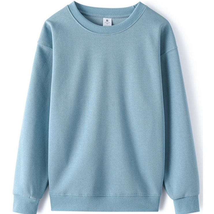 Women's Solid-color Loose-fitting Long-sleeve Crew-neck Top