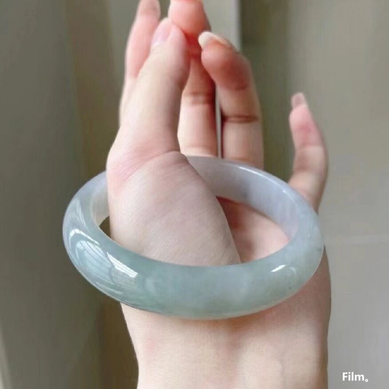 Natural Burma Jadeite Bangle Bracelet For Women - Authentic Grade A Myanmar Translucent…