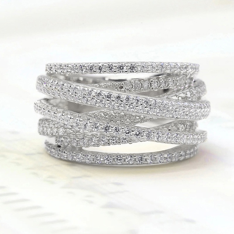 Multi-layer Cross Ring For Women