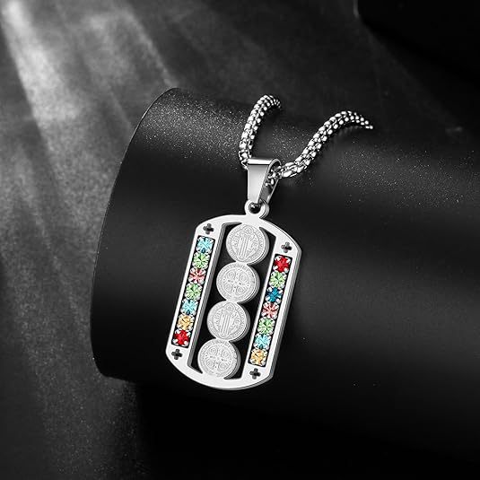 Hollowed-out Air Force-branded Stainless Steel Medal Pendant Necklace