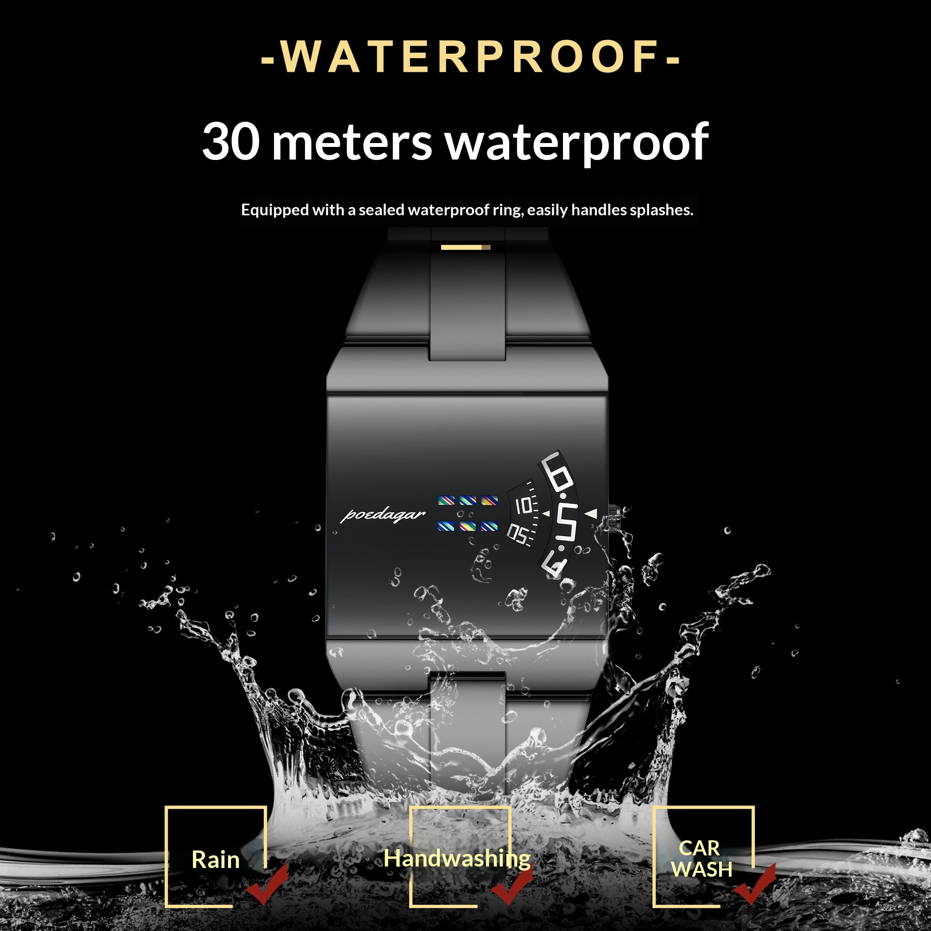 Ultra-thin Trendy Waterproof Quartz Watch