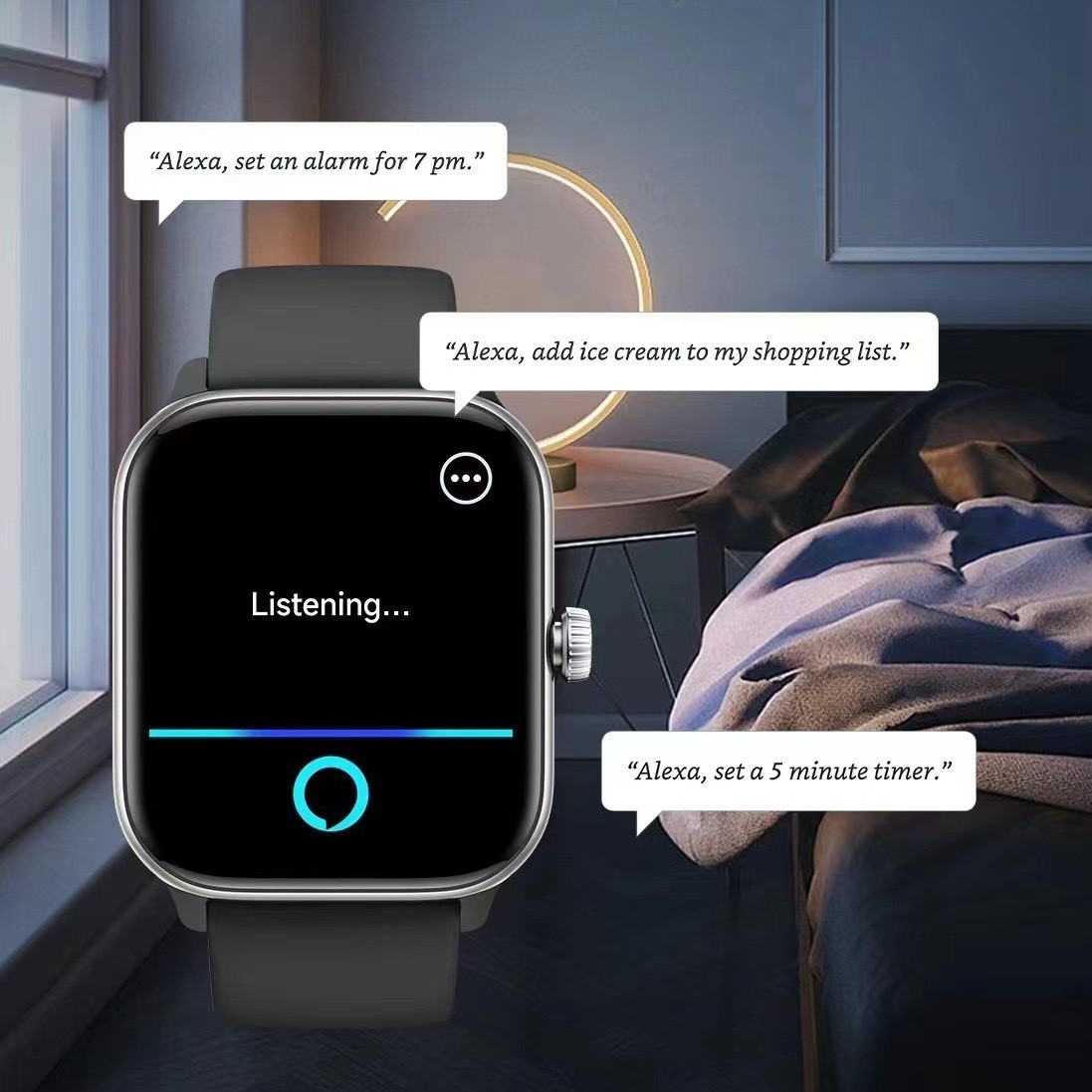 Smartwatch With Health Heart Rate And Blood Oxygen Monitoring