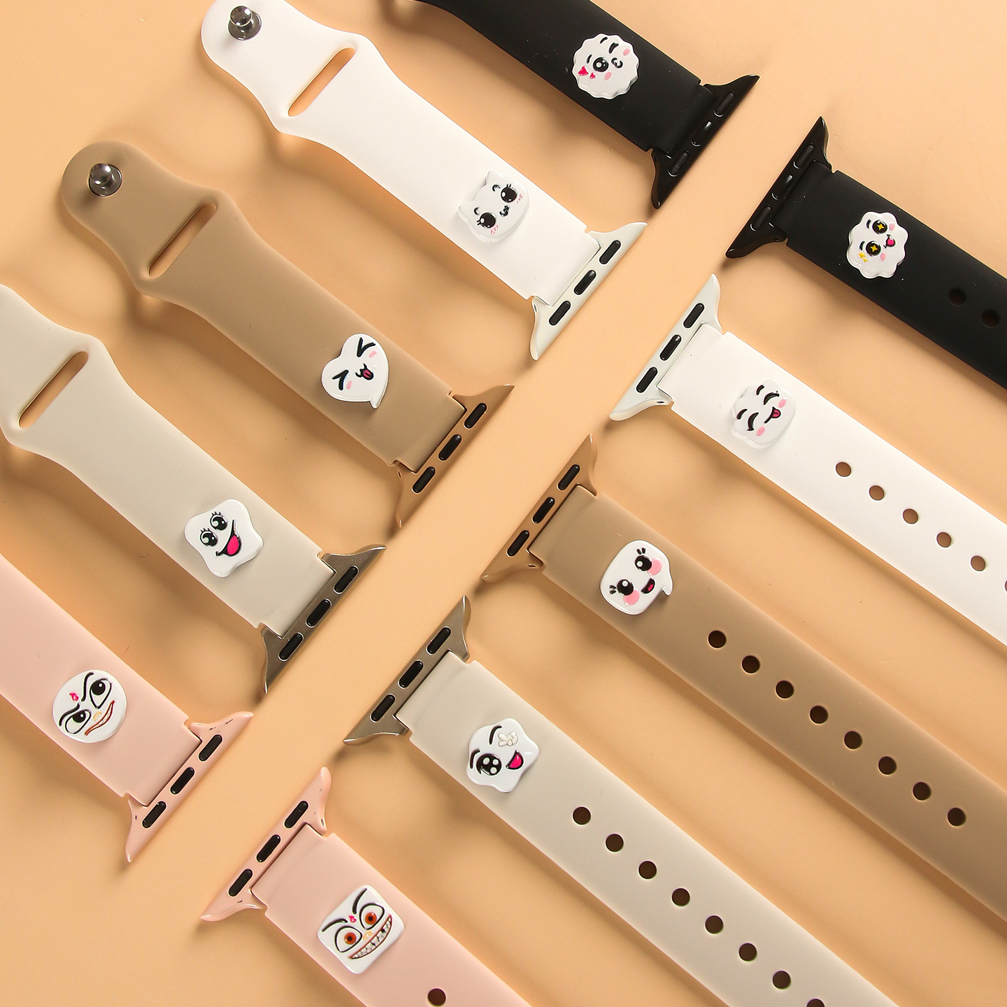Suitable For Iwatch11 Magnetic Silicone Watch Strap DIY Wristband Xiaomi Bracelet 10 Set…