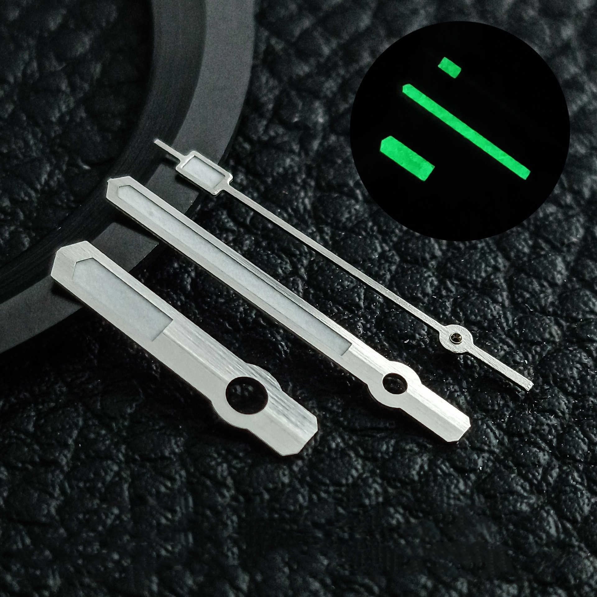 Mechanical Movement Green Luminous Watch Hand Replacement Parts