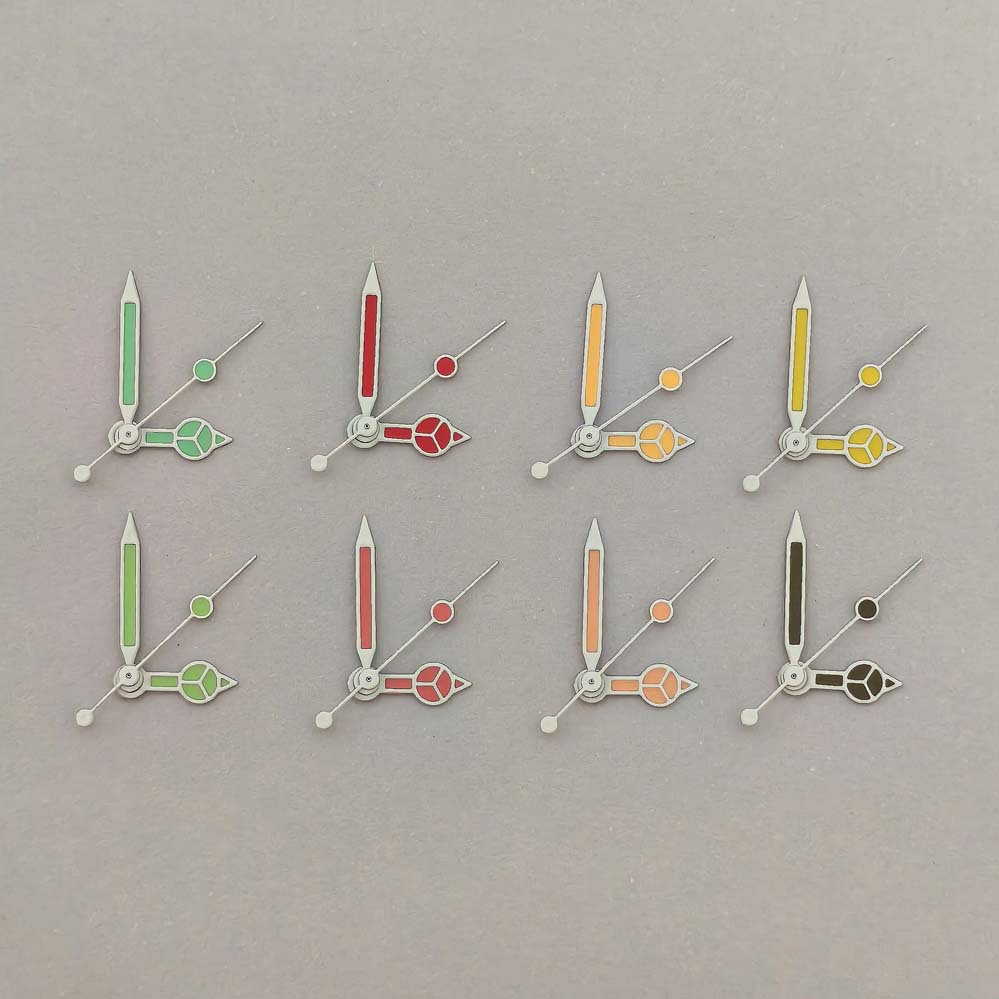 Watch Accessories Various Styles Of Colored White-edged Hands Green Luminous Hands…