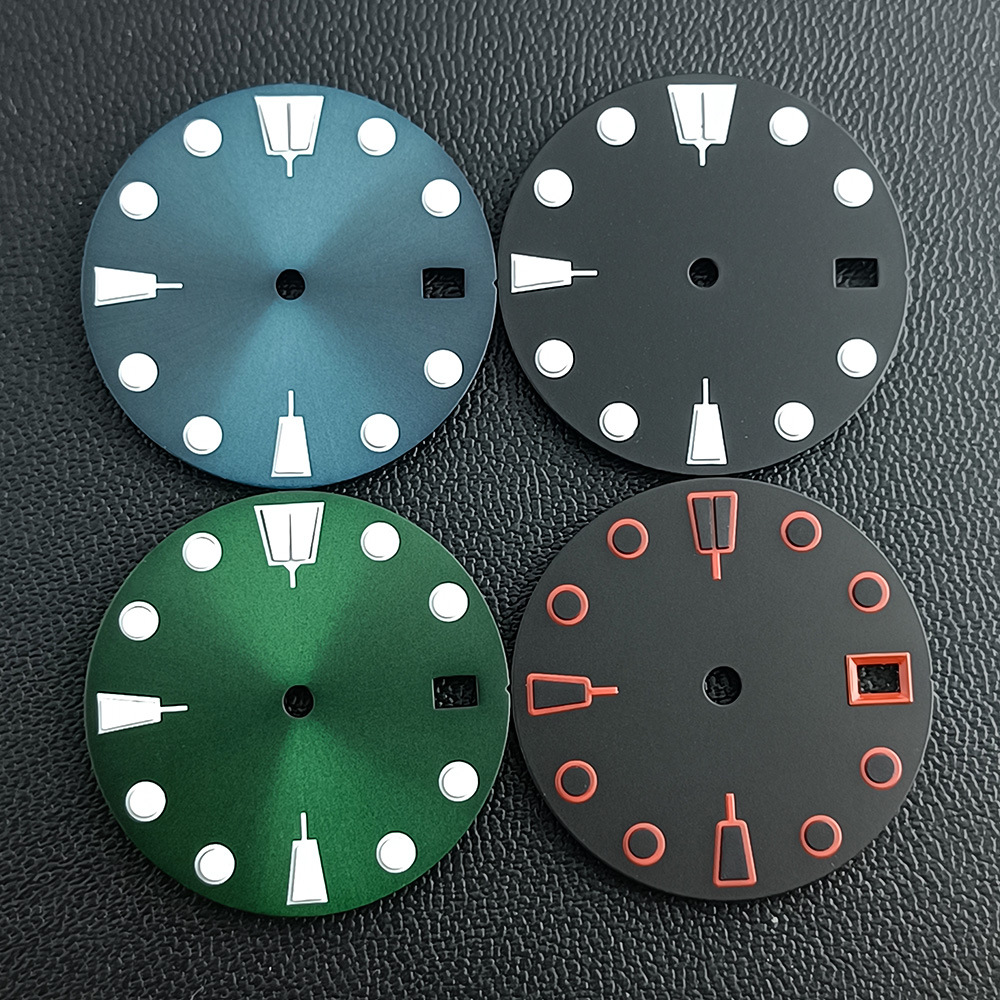 Watch Accessory 28.5mm Blue-green Luminous Dial Replacement Part