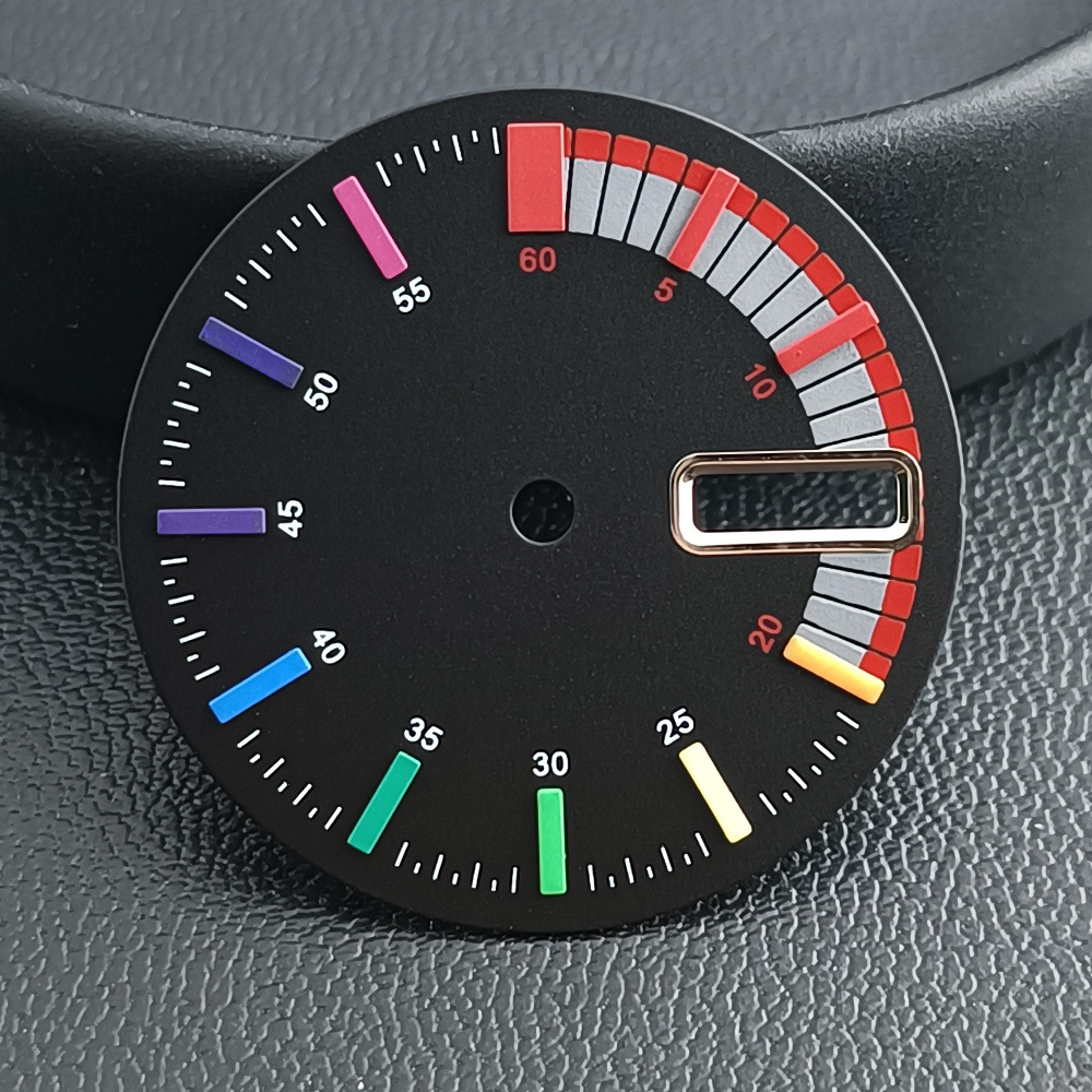 Rainbow Dial Mechanical Movement Watch Dial Replacement Part