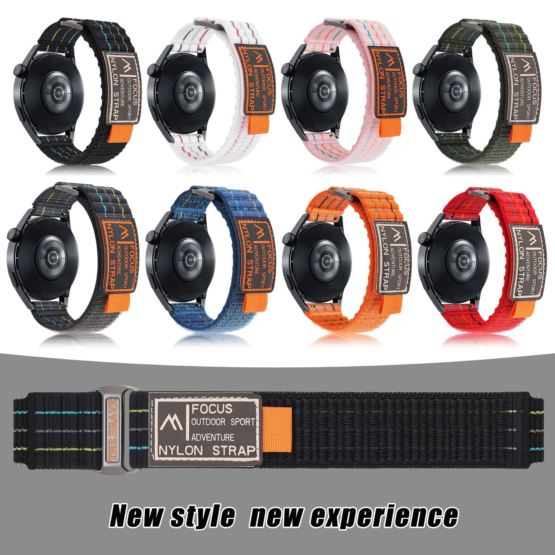 Double-Holiday Adhesive Nylon Loop Strap