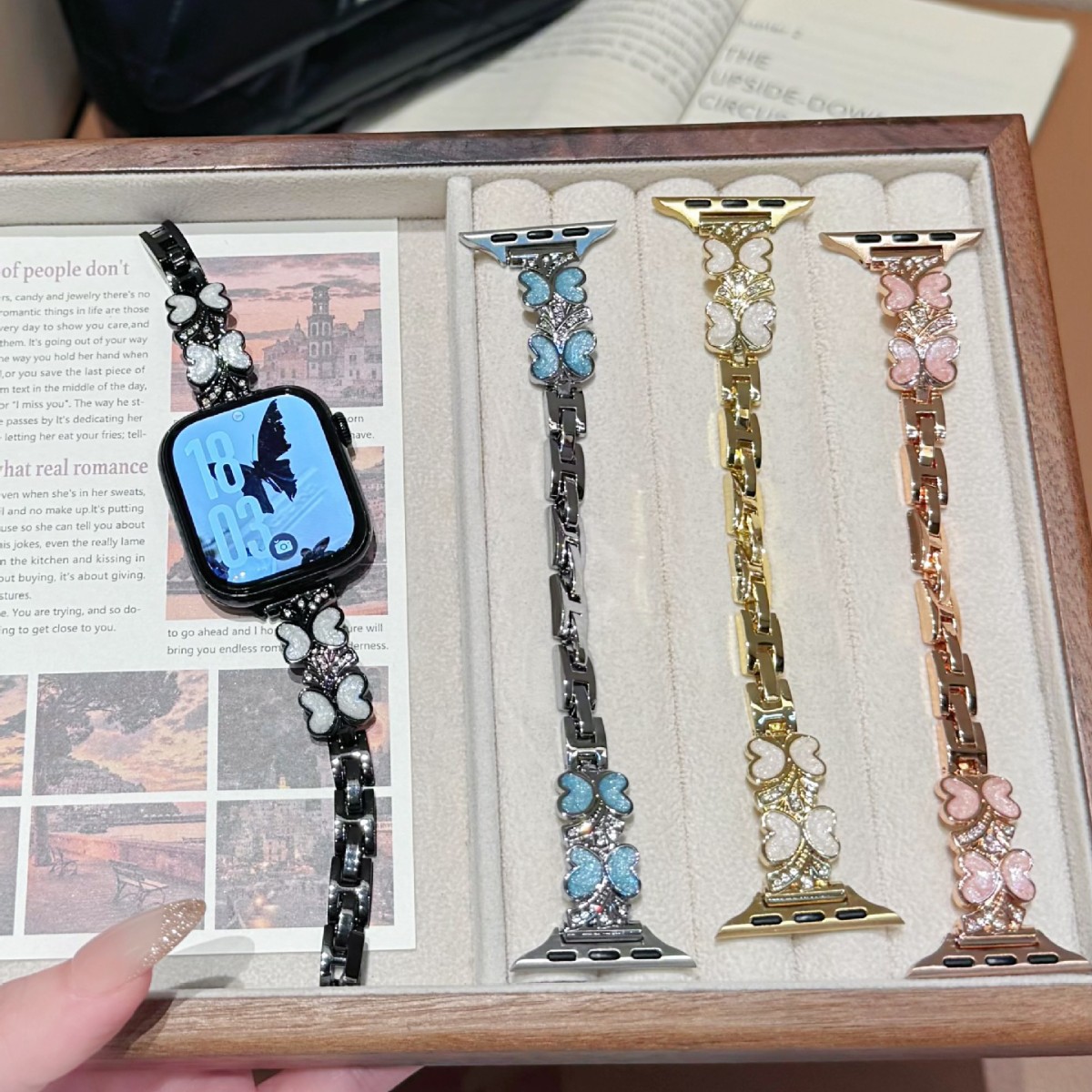 Butterfly Oil-drop Bracelet Watch Strap