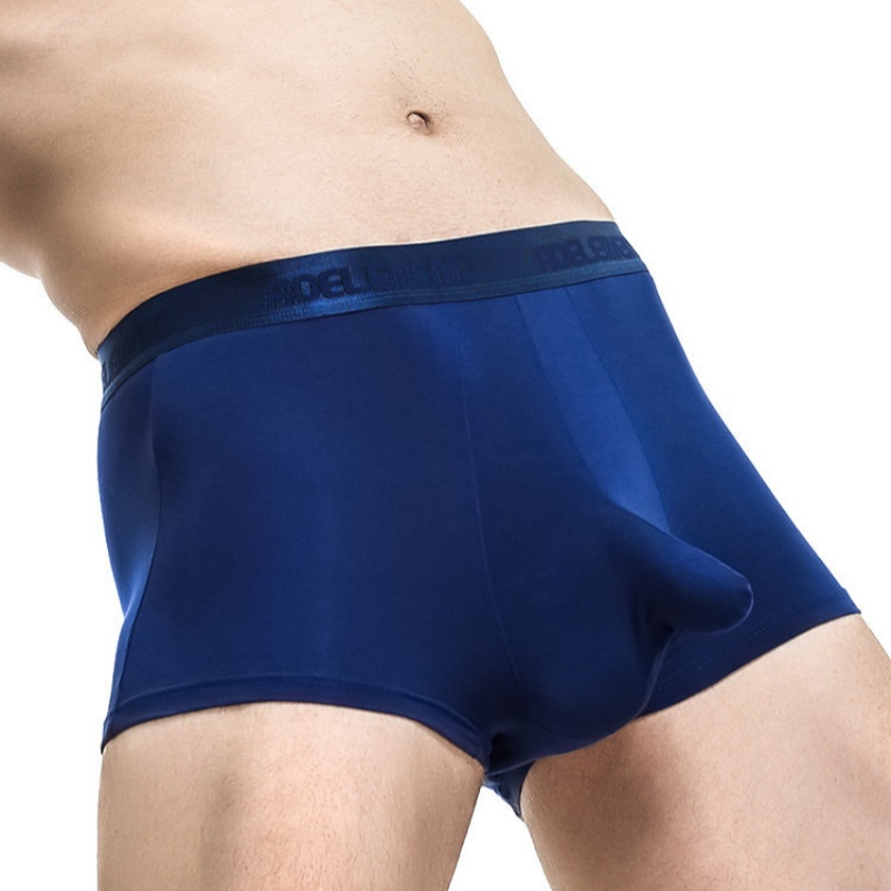 Comfortable Mens Boxer Briefs With A Scrotal Support Summer Thin Style