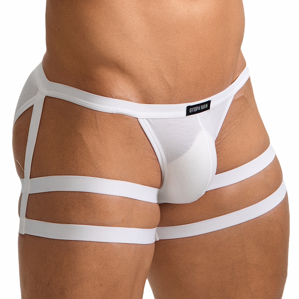 Mens Low-rise Thong With Straps