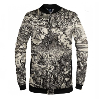 Men's Digital-print Jacket European And American Style