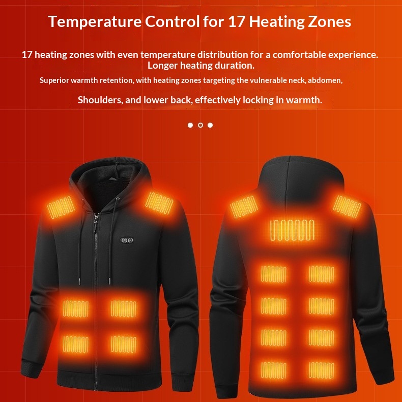 Smart Dual-Control Heating Warmth Jacket For Men And Women