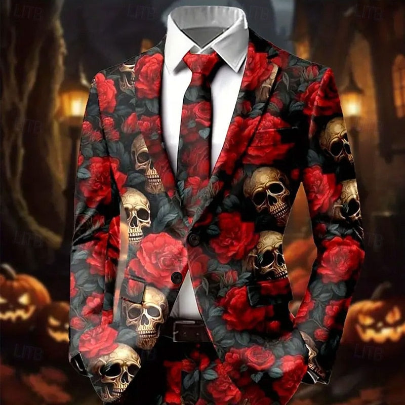 Suit Jacket Casual Top With 3D Digital Print