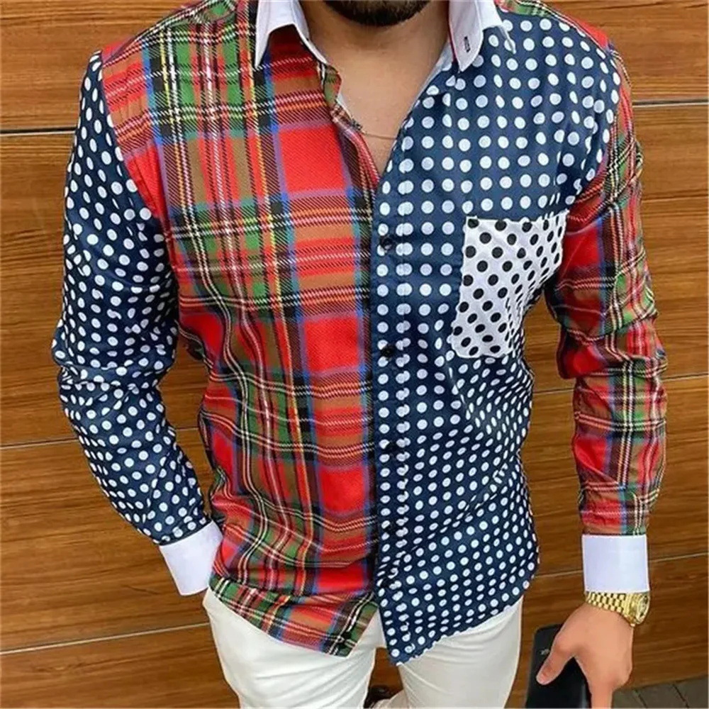Independent Site Temu SHEIN Easter Colorful Egg Mens Shirt