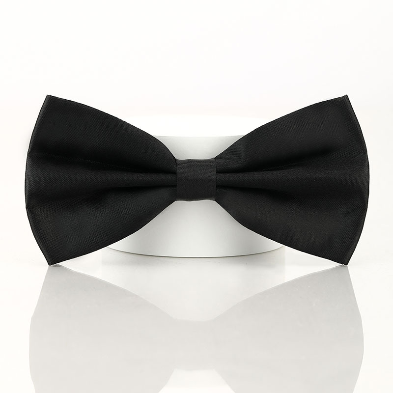 Black Double-layered Bow Tie For Suits