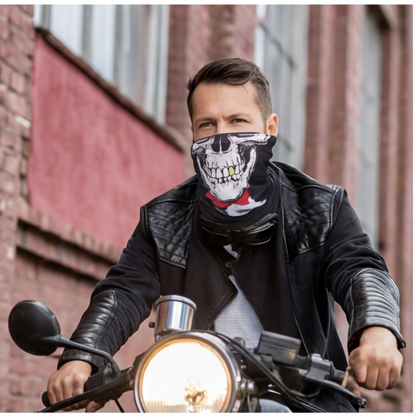 Set Of 2 Motorcycle Masks Made Of Breathable Polyester, Lightweight Balaclavas For…
