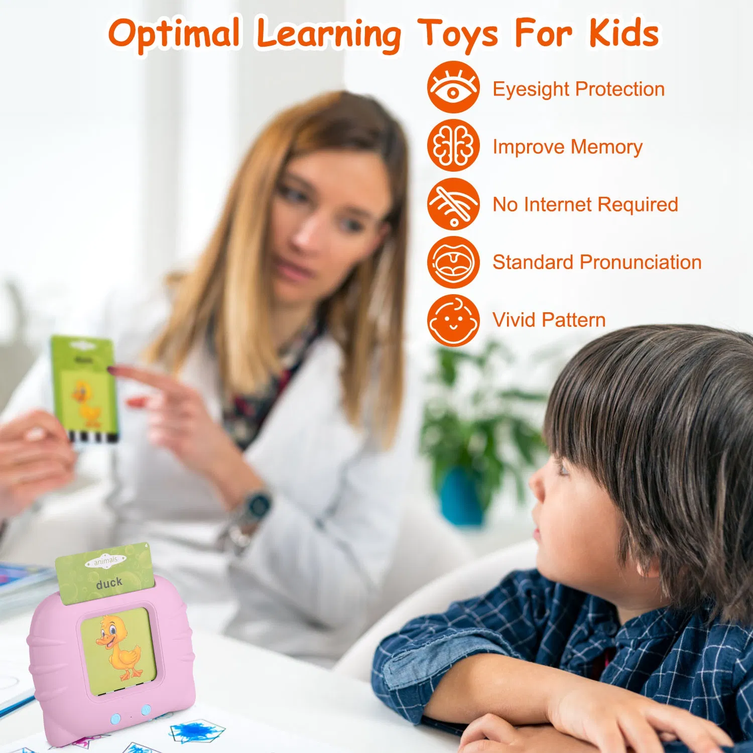 224 Words Kid Flash Talking Cards 112 Card Electronic Cognitive Audio Toddler Reading…