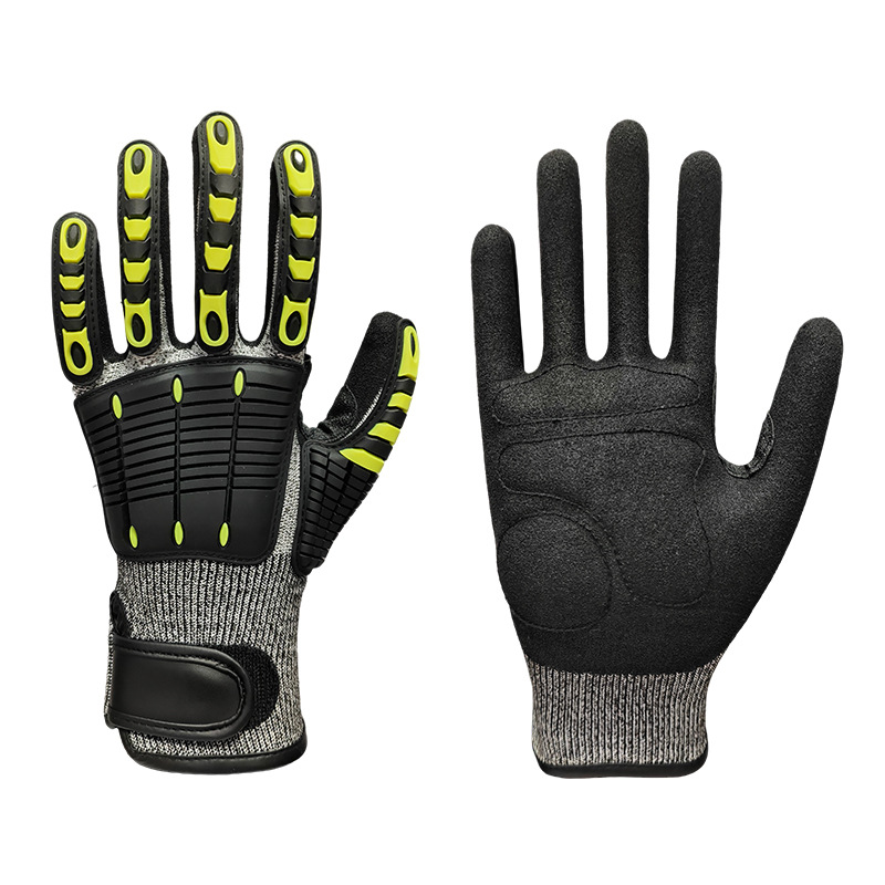 Heavy Duty TPR Impact Gloves - Cut Resistant Mechanics Work Gloves With Anti-Crush Finger…