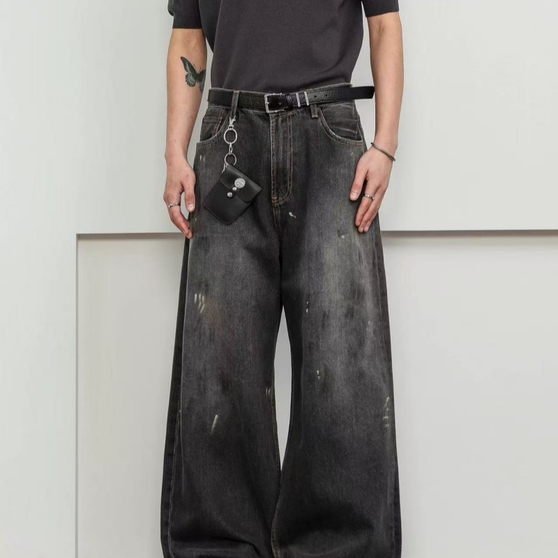 Graffiti-designed Jeans For Men And Women