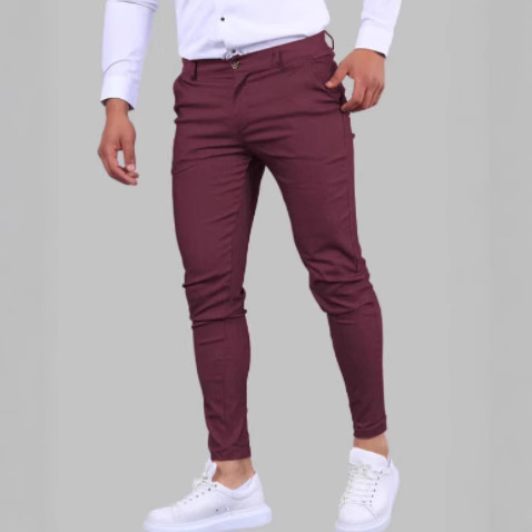 European And American Spring And Autumn New Men's Solid Color Dress Pants Business Casual…