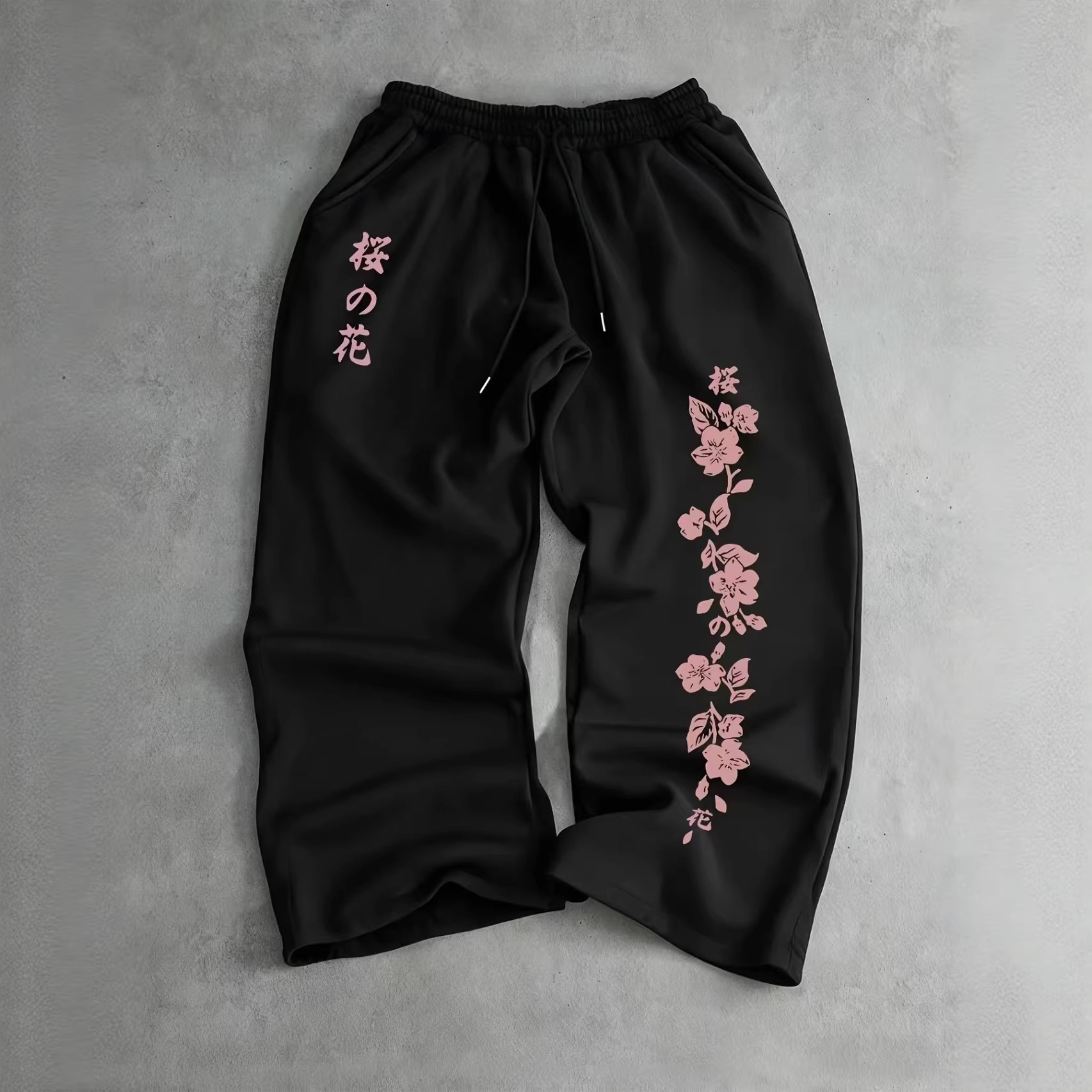 Springautumn New Printed Loose-fit Slimming Drawstring Sweatpants For Men And Women