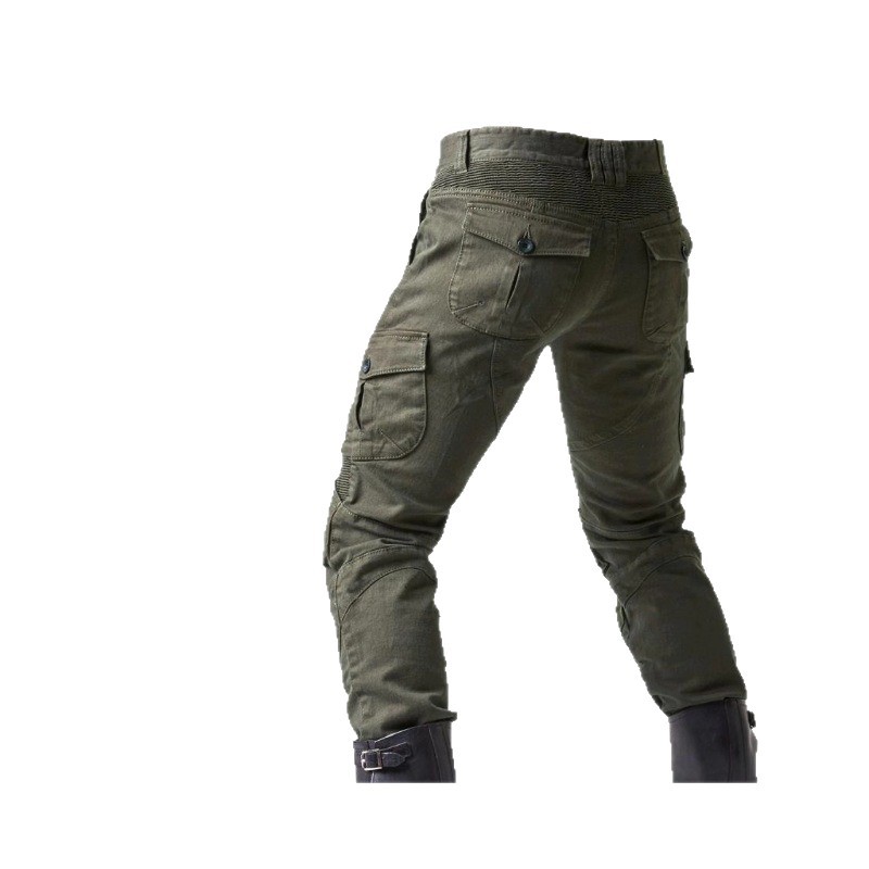 Cycling Pants For Men, Motorcycle Anti-Fall Rider Gear, Four-Season Stretch Denim Racing…
