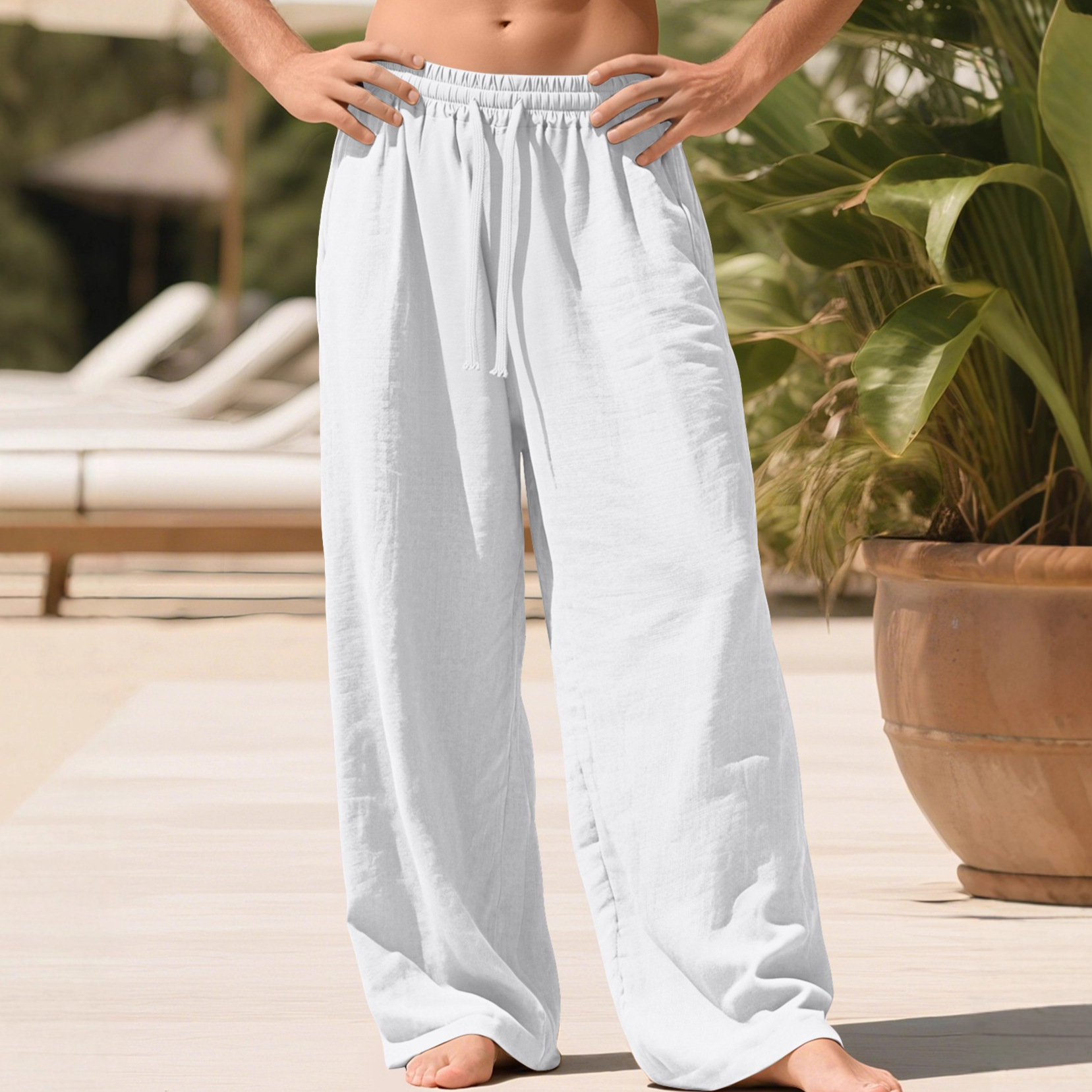 Tk In-Stock New Autumn European And American Men's Solid Color Loose Quick-Dry…