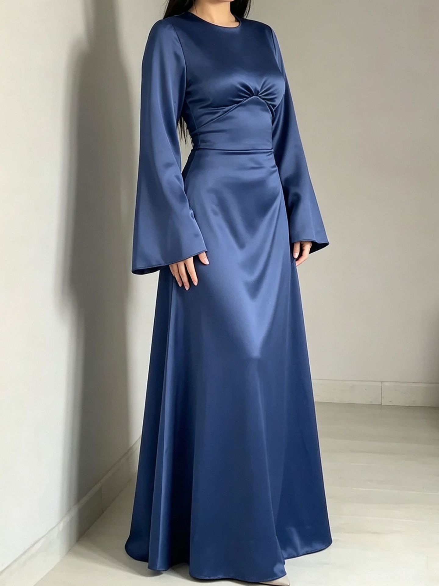 Autumn New European And American Trade Women's Dress Elegant Waist-Cinching Slimming…